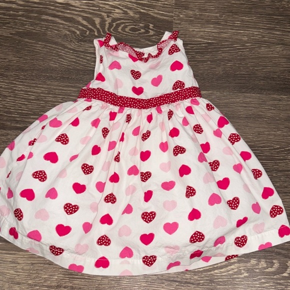 Other - Baby girls heart dress with red and pink hearts perfect Valentine’s Day